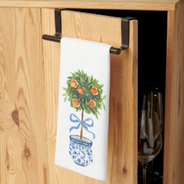 Chinoiserie Citrus Topiary Tree Kitchen Towel キッチンタオル
