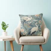 Chinoiserie Crane Blue and White クッション (椅子)