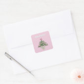 Chinoiserie Design Christmas Sticker スクエアシール (封筒)