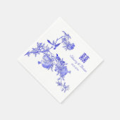 Chinoiserie Double Happiness 中国の結婚's スタンダードカクテルナプキン (角)