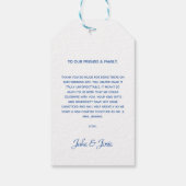 Chinoiserie dusty blue floral thank you favor ギフトタグ (裏面)