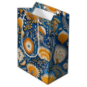 Chinoiserie Exotic Birds Botanical Pattern (2) ミディアムペーパーバッグ (裏面アングル)