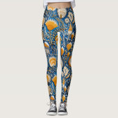 Chinoiserie Exotic Birds Botanical Pattern (2) レギンス (正面)