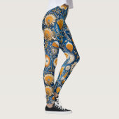 Chinoiserie Exotic Birds Botanical Pattern (2) レギンス (右)