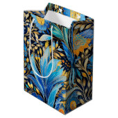 Chinoiserie Exotic Birds Botanical Pattern (3) ミディアムペーパーバッグ (裏面アングル)