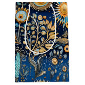 Chinoiserie Exotic Birds Botanical Pattern (4) ミディアムペーパーバッグ (正面)