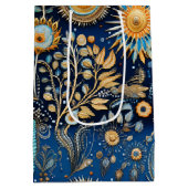 Chinoiserie Exotic Birds Botanical Pattern (4) ミディアムペーパーバッグ (裏面)