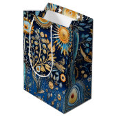 Chinoiserie Exotic Birds Botanical Pattern (4) ミディアムペーパーバッグ (裏面アングル)