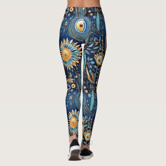 Chinoiserie Exotic Birds Botanical Pattern (4) レギンス (裏面)