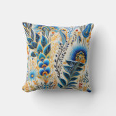 Chinoiserie Exotic Birds Botanical Pattern (5) クッション (正面)