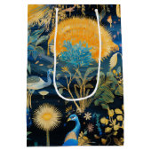 Chinoiserie Exotic Birds Botanical Pattern (5) ミディアムペーパーバッグ (裏面)