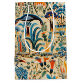 Chinoiserie Exotic Birds Botanical Pattern (6) ミディアムペーパーバッグ (正面)