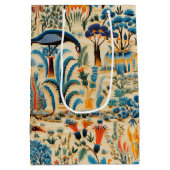 Chinoiserie Exotic Birds Botanical Pattern (6) ミディアムペーパーバッグ (裏面)