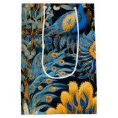 Chinoiserie Exotic Birds Botanical Pattern (7) ミディアムペーパーバッグ (裏面)