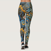 Chinoiserie Exotic Birds Botanical Pattern (7) レギンス (裏面)