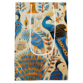 Chinoiserie Exotic Birds Botanical Pattern (8) ミディアムペーパーバッグ (裏面)