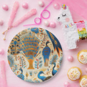 Chinoiserie Exotic Birds Botanical Pattern (9) ペーパープレート (パーティー)
