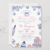 Chinoiserie Favorite Things Holiday Party 招待状 (正面)