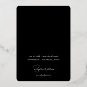Chinoiserie Floral Birds Wedding Foil Invitation 箔招待状 (裏面)