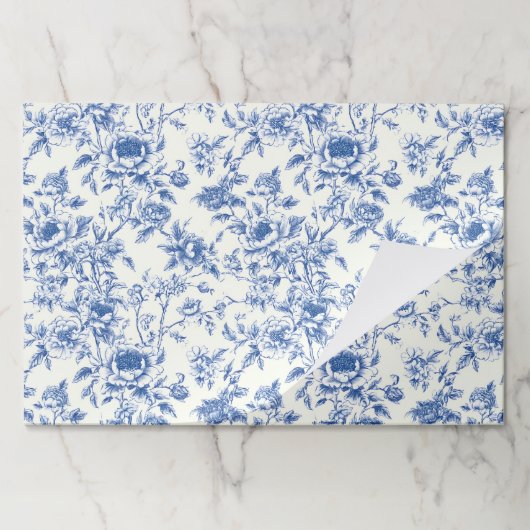 Chinoiserie Floral Paper Placemats ペーパーパッド (折り畳み)