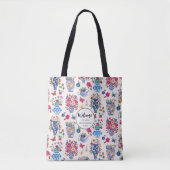 Chinoiserie Floral Wedding Welcome Bag Tote トートバッグ (正面)