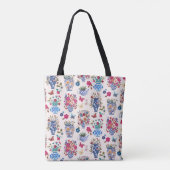 Chinoiserie Floral Wedding Welcome Bag Tote トートバッグ (裏面)