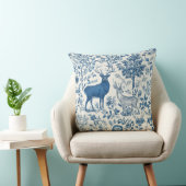 Chinoiserie Forest Animal Throw Pillow クッション (椅子)