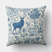 Chinoiserie Forest Animal Throw Pillow クッション (裏面)