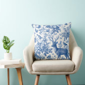 Chinoiserie Forest Animal Throw Pillow クッション (椅子)