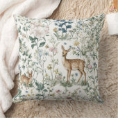Chinoiserie Forest Animal Throw Pillow クッション (ブランケット)