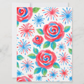 Chinoiserie garden 4th of July Bingo  game card シーズンカード (裏面)