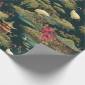 Chinoiserie Garden DecorativeGift Wrapping Paper   ラッピングペーパー (角)