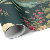 Chinoiserie Garden DecorativeGift Wrapping Paper   ラッピングペーパー (ロールコーナー)