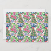 Chinoiserie Ginger Jarクリスマスツリーの写真 シーズンカード (裏面)