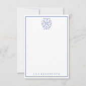 Chinoiserie Ginger Jar花瓶ノートカパーソナライズされたード サンキューカード (正面)