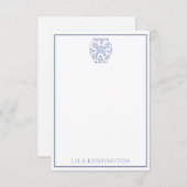 Chinoiserie Ginger Jar花瓶ノートカパーソナライズされたード サンキューカード (正面/裏面)