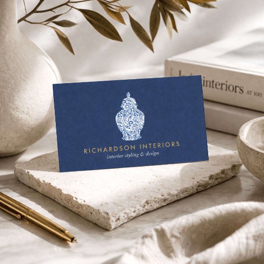 Chinoiserie Ginger Jar Interior Designer 名刺