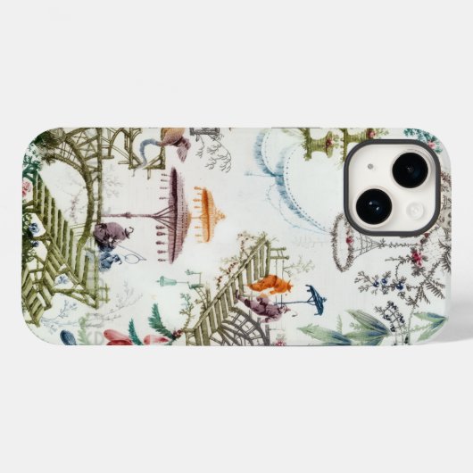 Chinoiserie iPhoneケースAsian Phoneケース Case-Mate iPhoneケース (裏面 (横))