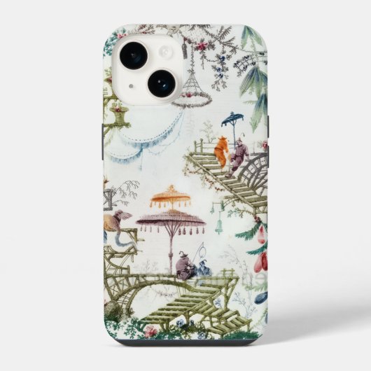 Chinoiserie iPhoneケースAsian Phoneケース iPhoneケース (裏面)