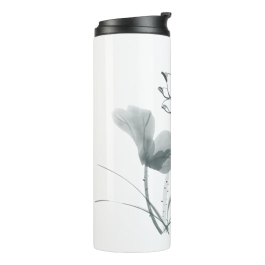 Chinoiserie Lotusのア絵画ドメパーソナライズされたント名 タンブラー (回転左)