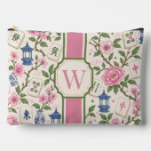Chinoiserie Mahjong Bag Personalized Monogram アクセサリーポーチ (正面)