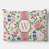 Chinoiserie Mahjong Bag Personalized Monogram アクセサリーポーチ (裏面)