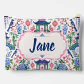 Chinoiserie Mahjong Tile Bag Personalized アクセサリーポーチ (裏面)