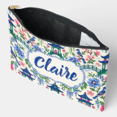 Chinoiserie Mahjong Tile Bag Personalized アクセサリーポーチ (見開き)