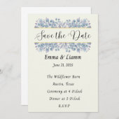 Chinoiserie Matching Save the Date Card 招待状 (正面/裏面)