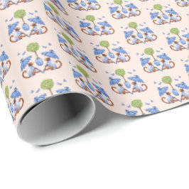 Chinoiserie Monkey Wrapping Paper ラッピングペーパー