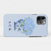 Chinoiserie Nantucket Blue Hydrangeas  Case-Mate iPhoneケース (裏面(横))