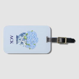 Chinoiserie Nantucket Blue Hydrangeas Luggage Tag ラゲッジタグ
