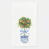 Chinoiserie Orange Citrus Topiary Napkins (正面)