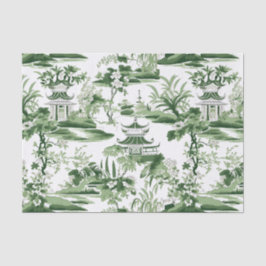 Chinoiserie Orient Landscape 絵画's Decompage 薄葉紙